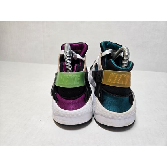 Nike Huarache Run GS Youth Peace Love Edition DM8156-100 Sz 6.5Y Multiple Colors - Picture 4 of 7